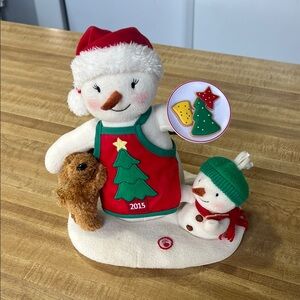Hallmark 2015 Musical Snowman Christmas Cookies Holiday Decor